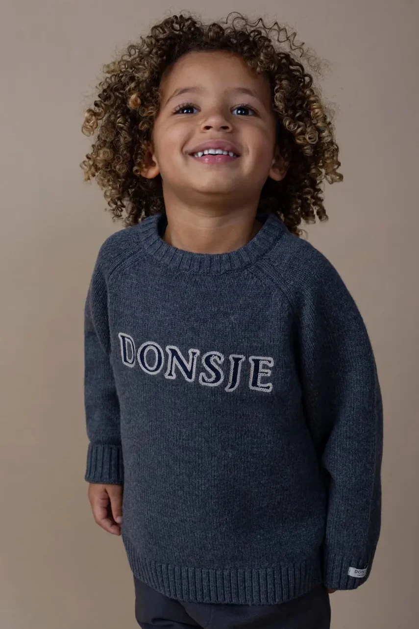 Donsje pulover pentru copii din lână merino Fionn Merino Wool Sweater