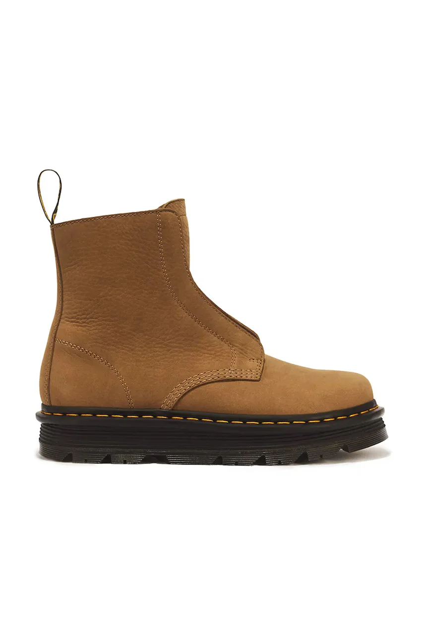 Dr. Martens botine cu platformă din nubuck ZebZag Laceless WL