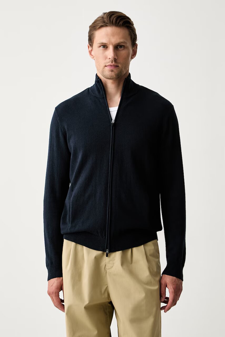 EA7 Emporio Armani cardigan pentru bărbați cu lână