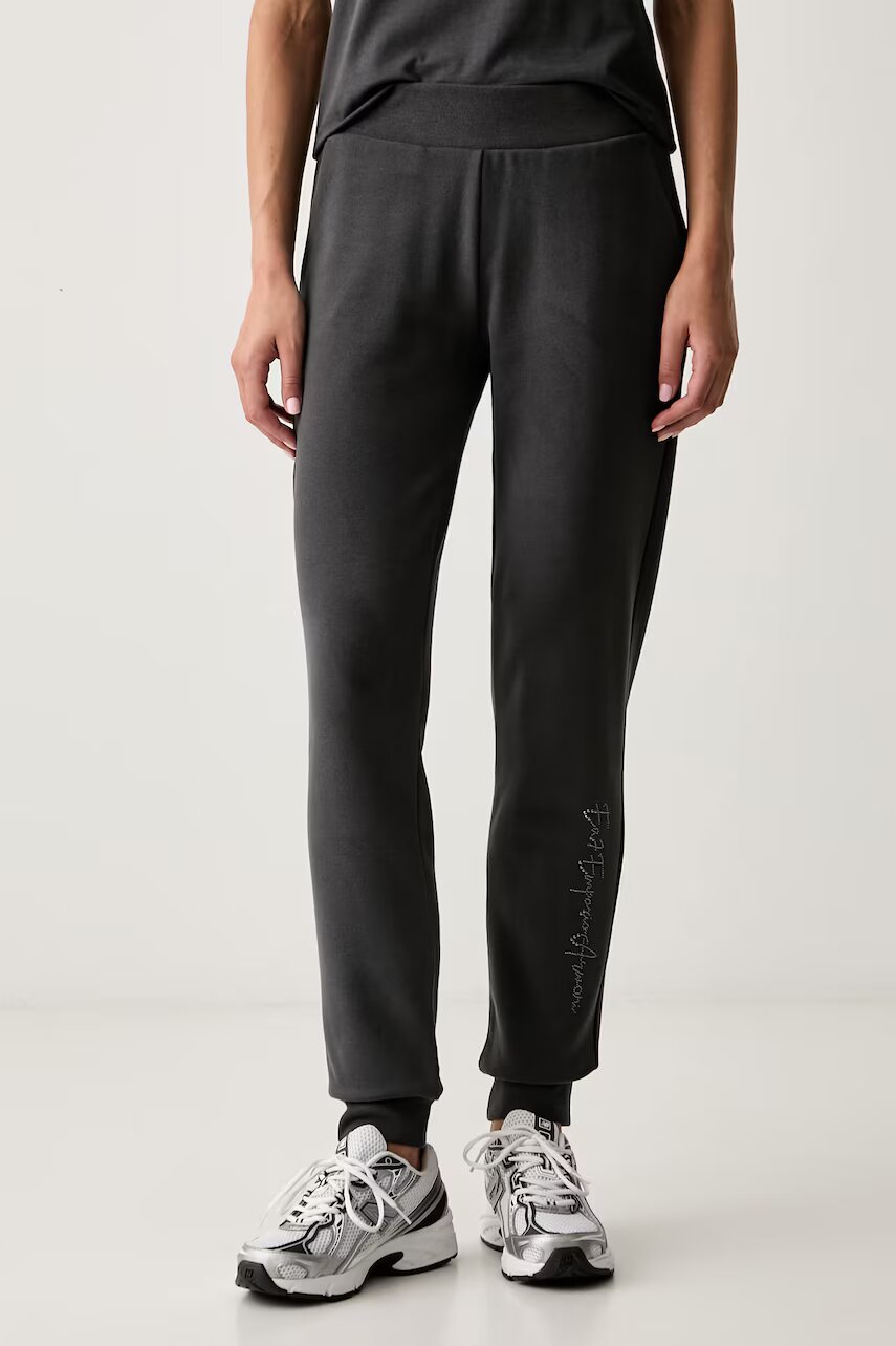EA7 Emporio Armani pantaloni de trening pentru femei cu bumbac