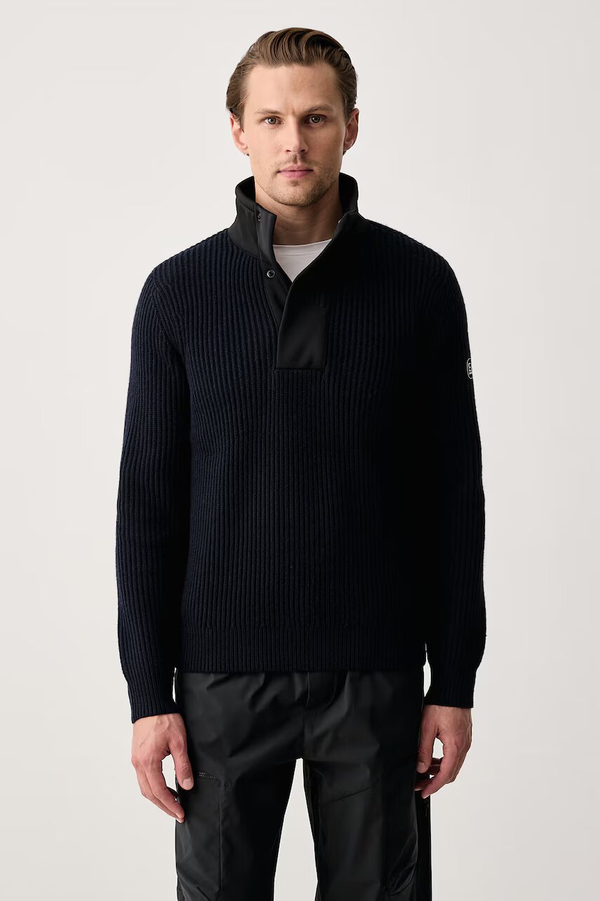 EA7 Emporio Armani pulover pentru bărbați cu amestec de lână