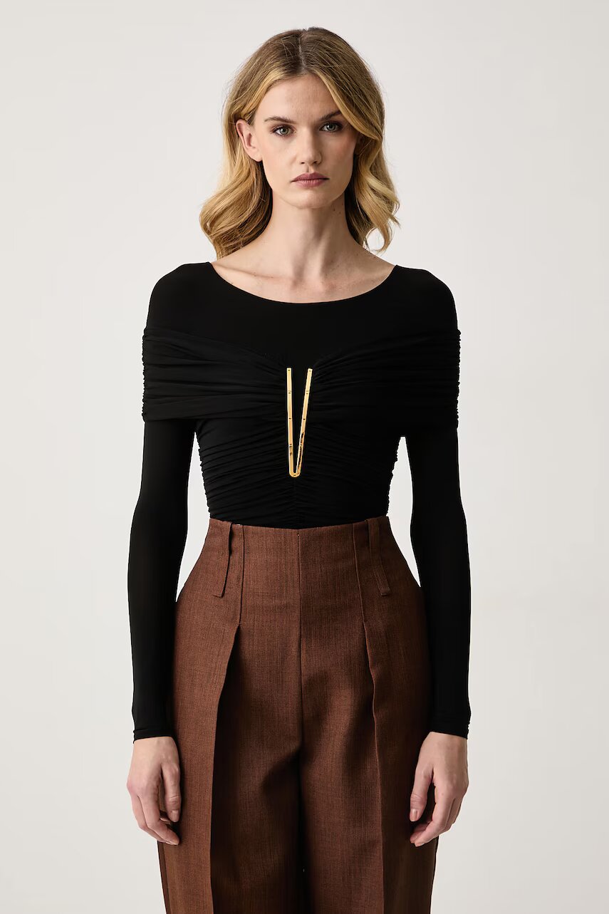 Elisabetta Franchi body pentru femei cu vâscoză