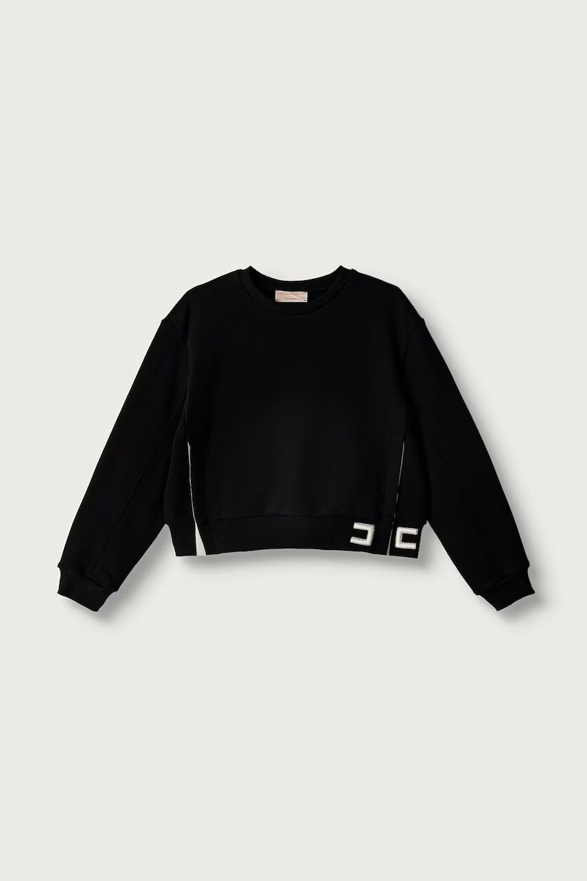 Elisabetta Franchi hanorac oversized pentru copii din bumbac