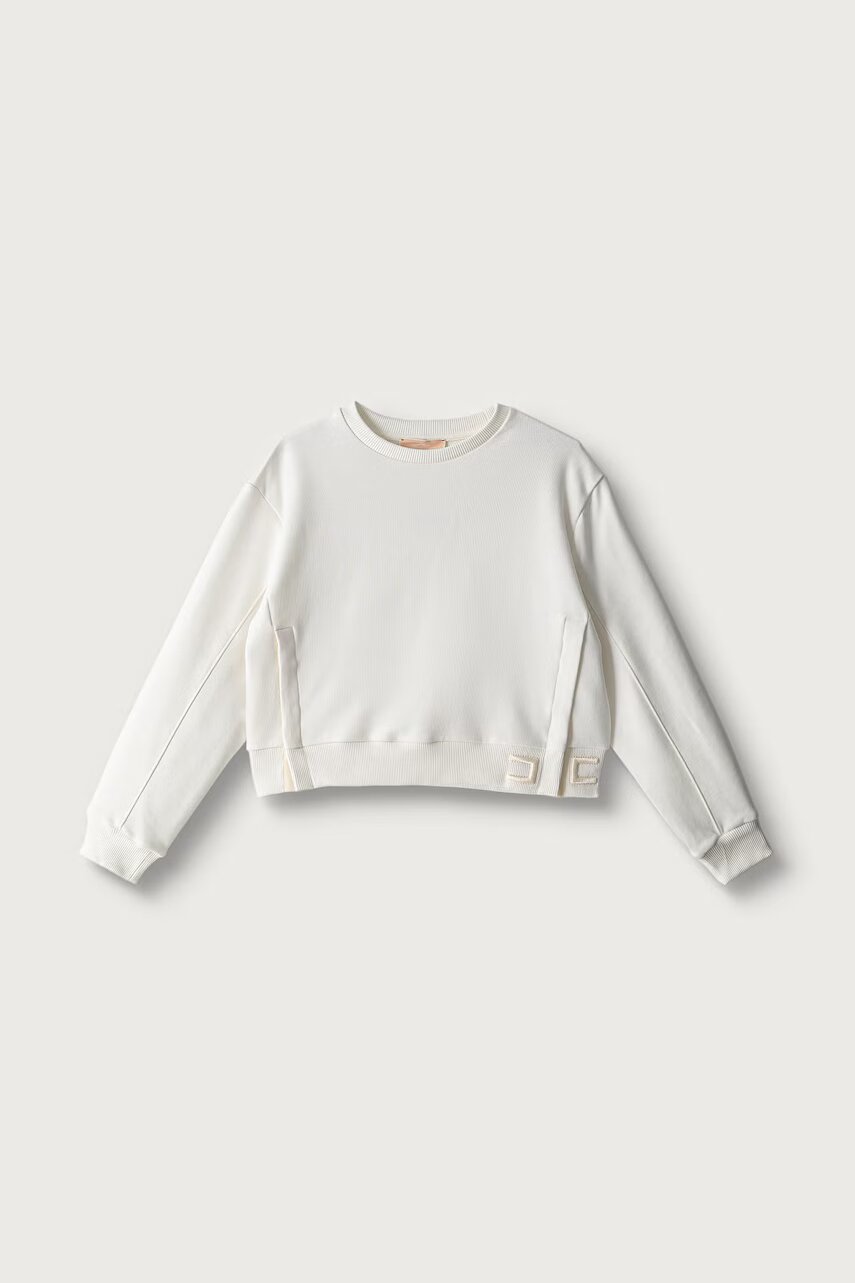 Elisabetta Franchi hanorac oversized pentru copii din bumbac