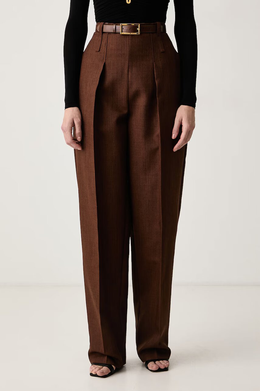 Elisabetta Franchi pantaloni de costum pentru femei din lână