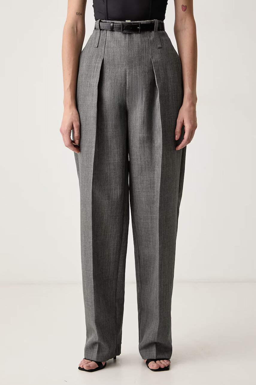 Elisabetta Franchi pantaloni de costum pentru femei din lână