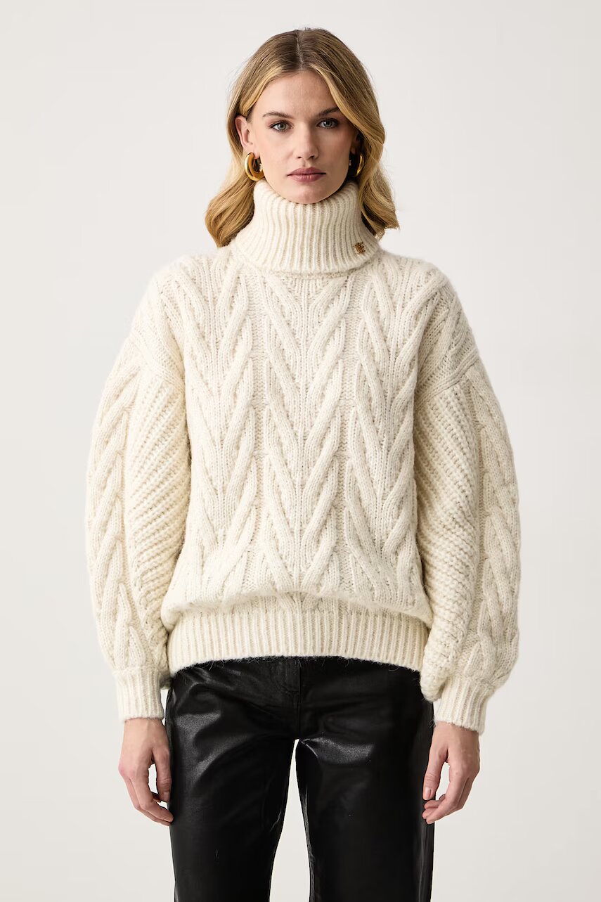 Elisabetta Franchi pulover pentru femei cu lână de alpaca