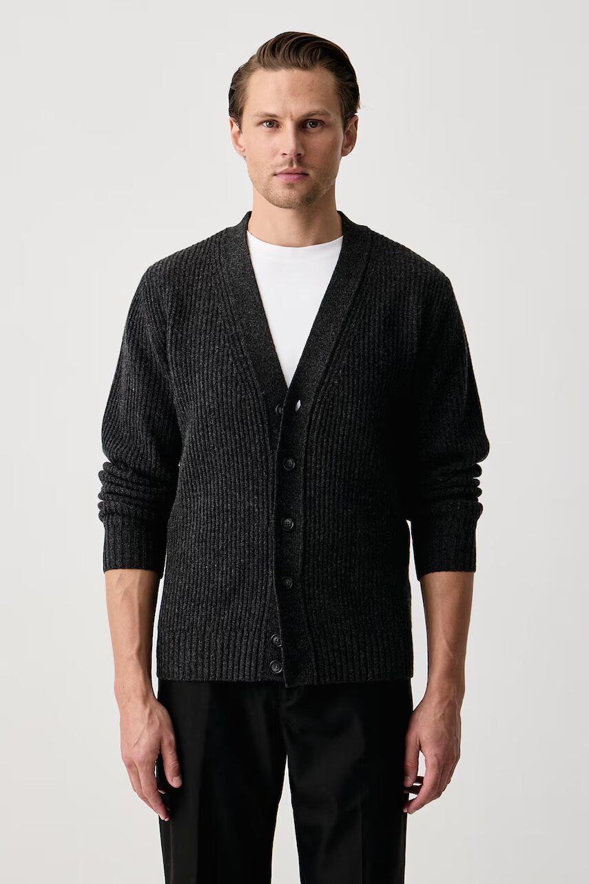 Eton cardigan pentru bărbați din lână