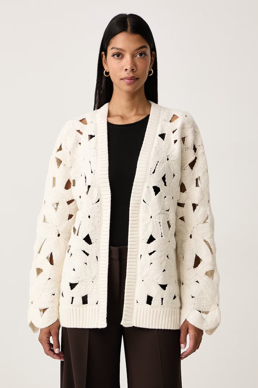 Fracomina cardigan pentru femei din lână merino