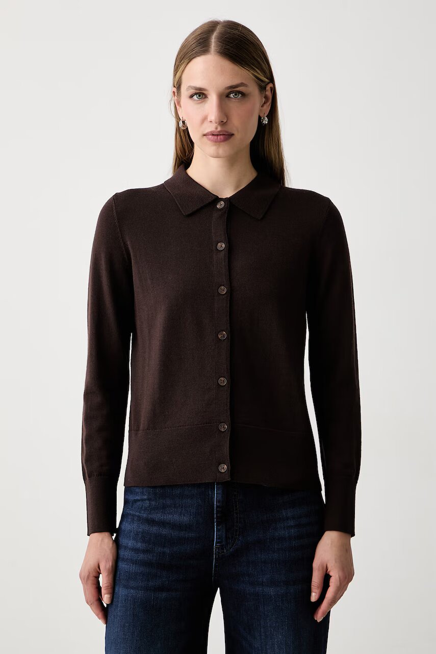 Gant cardigan pentru femei din lână