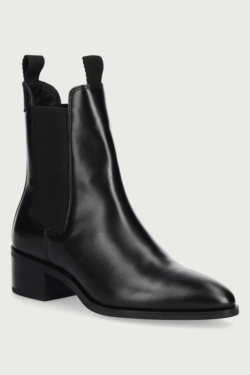 Gant ghete scurte cu toc pentru femei din piele St Broomly