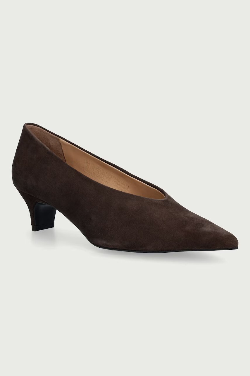 Gant pantofi cu toc stiletto din piele întoarsă Tillbye