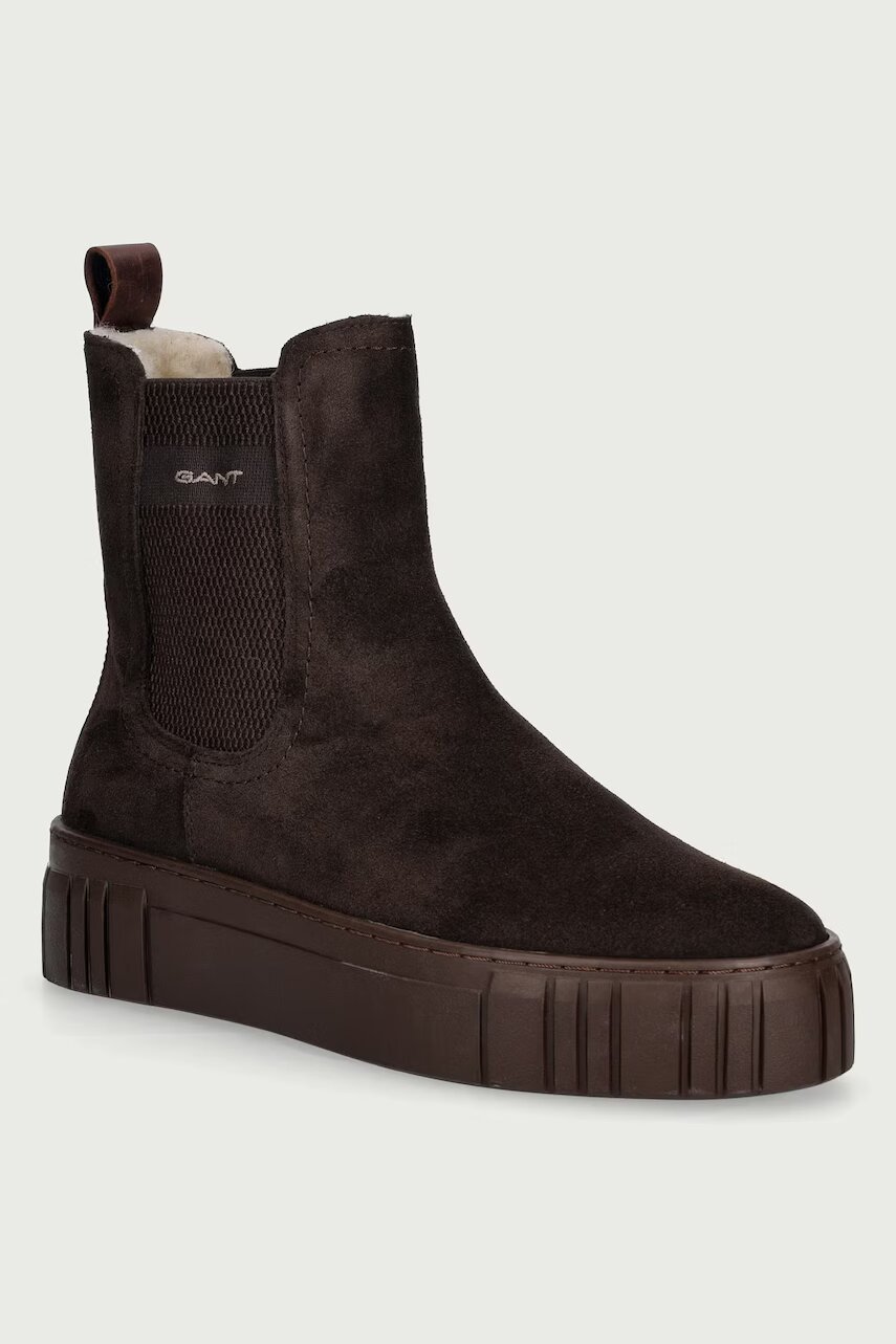 Gant Snowmont ghete scurte pentru femei din piele întoarsă