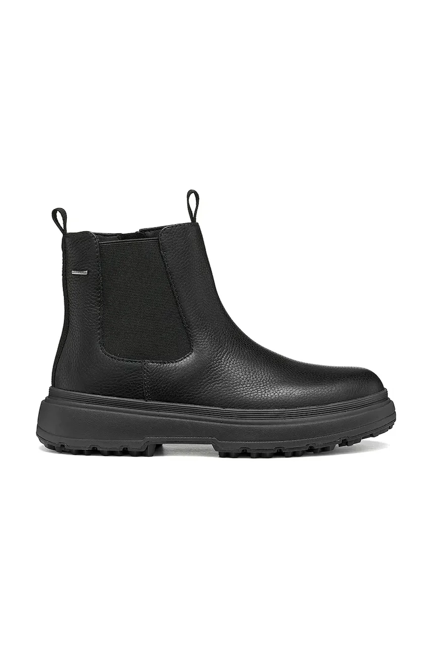 Geox ghete scurte pentru femei din piele D LAMIDIE + GRIP ABX
