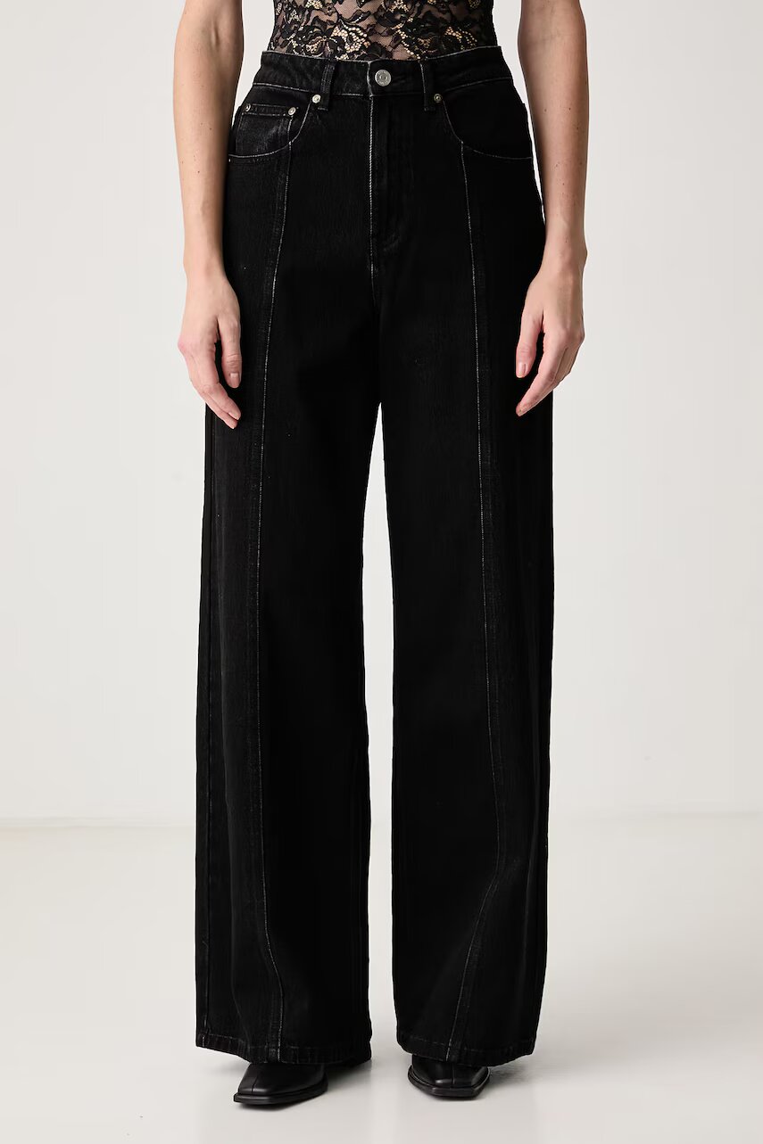Gestuz blugi wide leg pentru femei