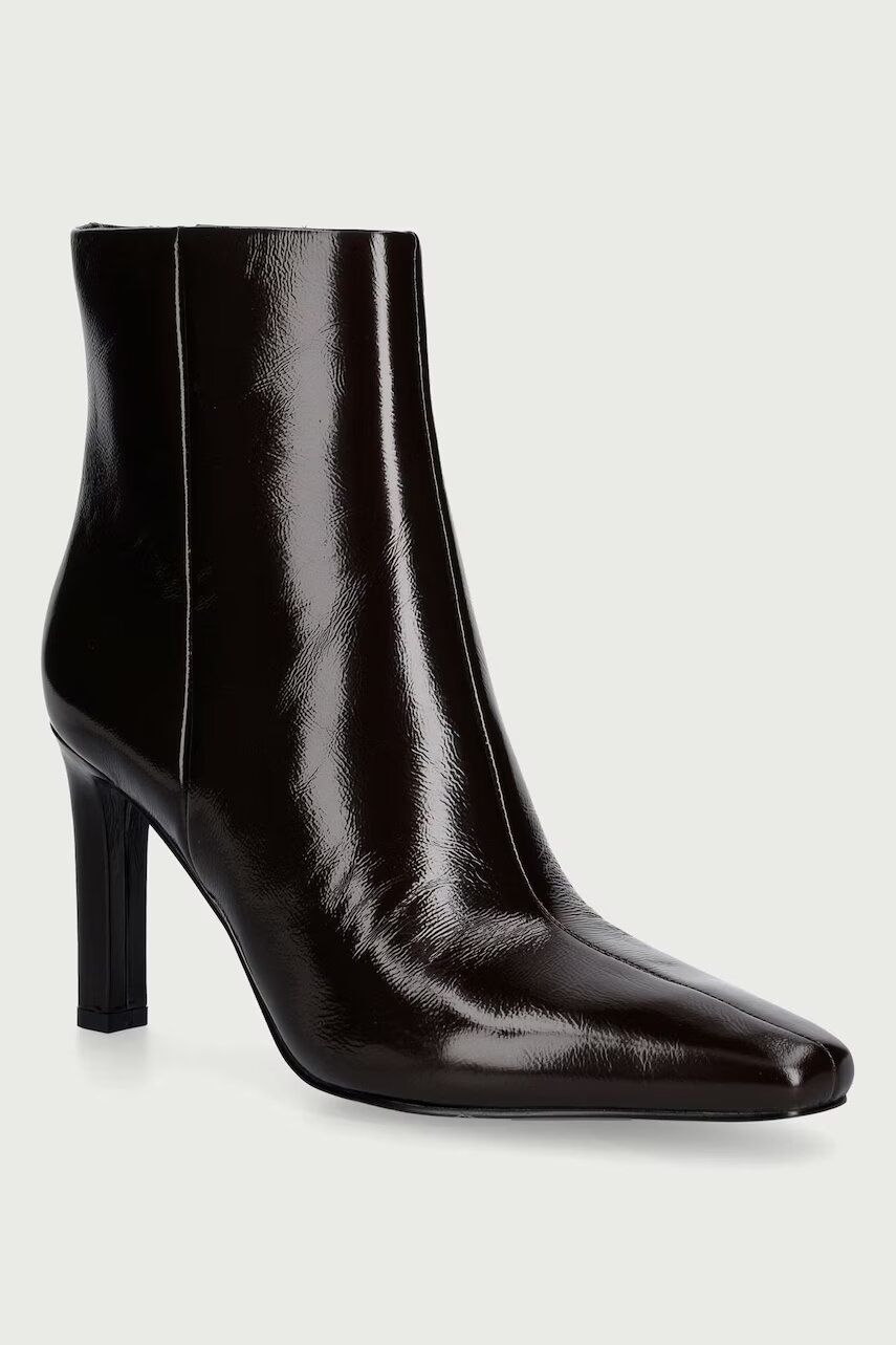 Guess botine cu toc înalt pentru femei din piele HEBELLA