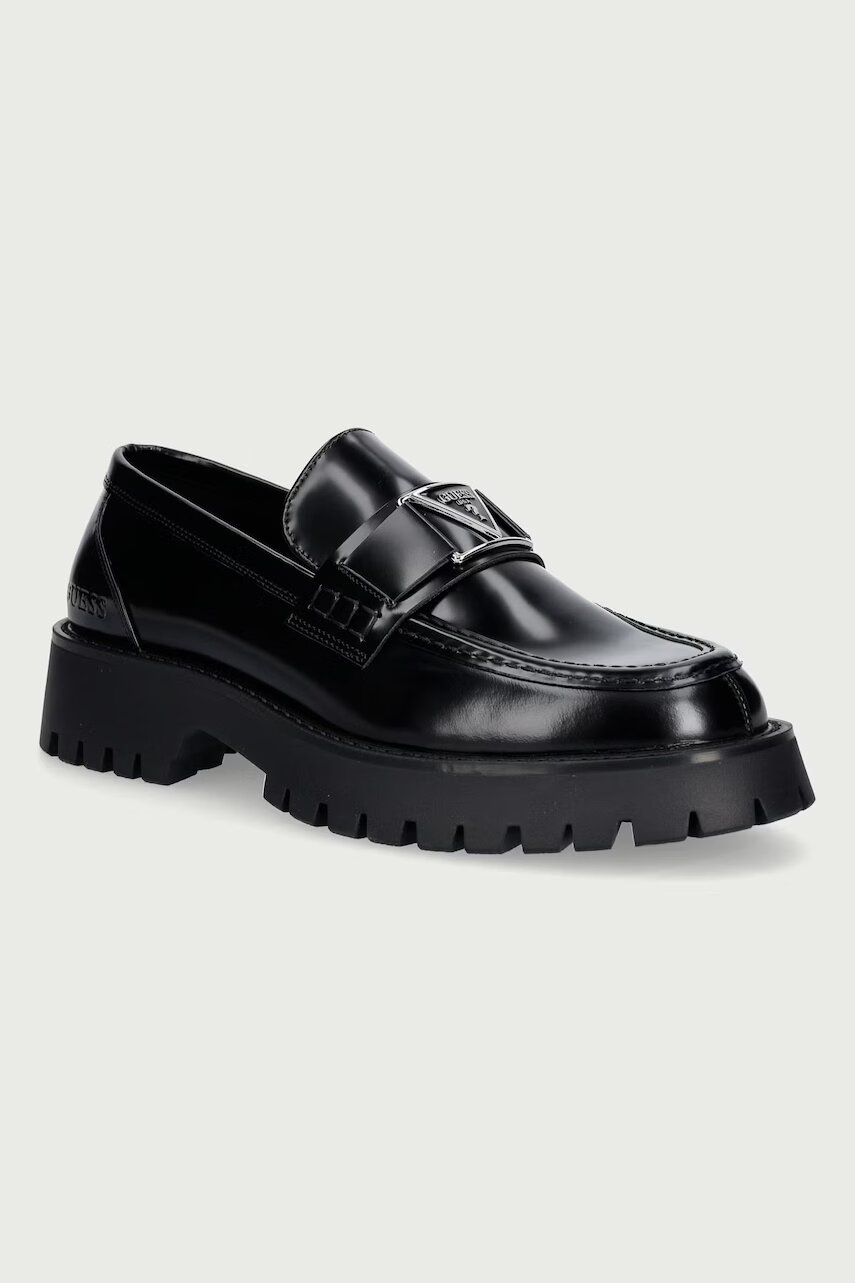 Guess mocasini pentru bărbați din piele GORIZIA IV