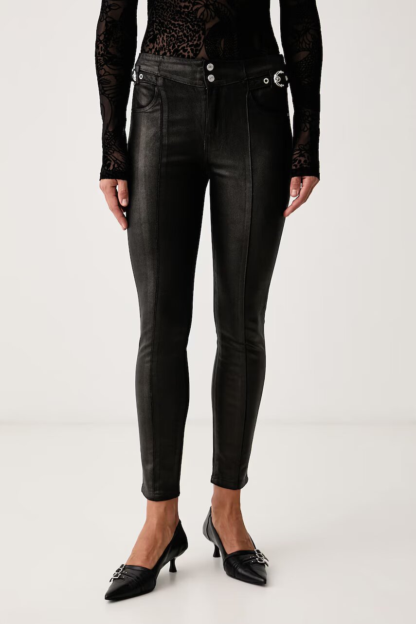 Guess pantaloni pentru femei ceruți SOFIA