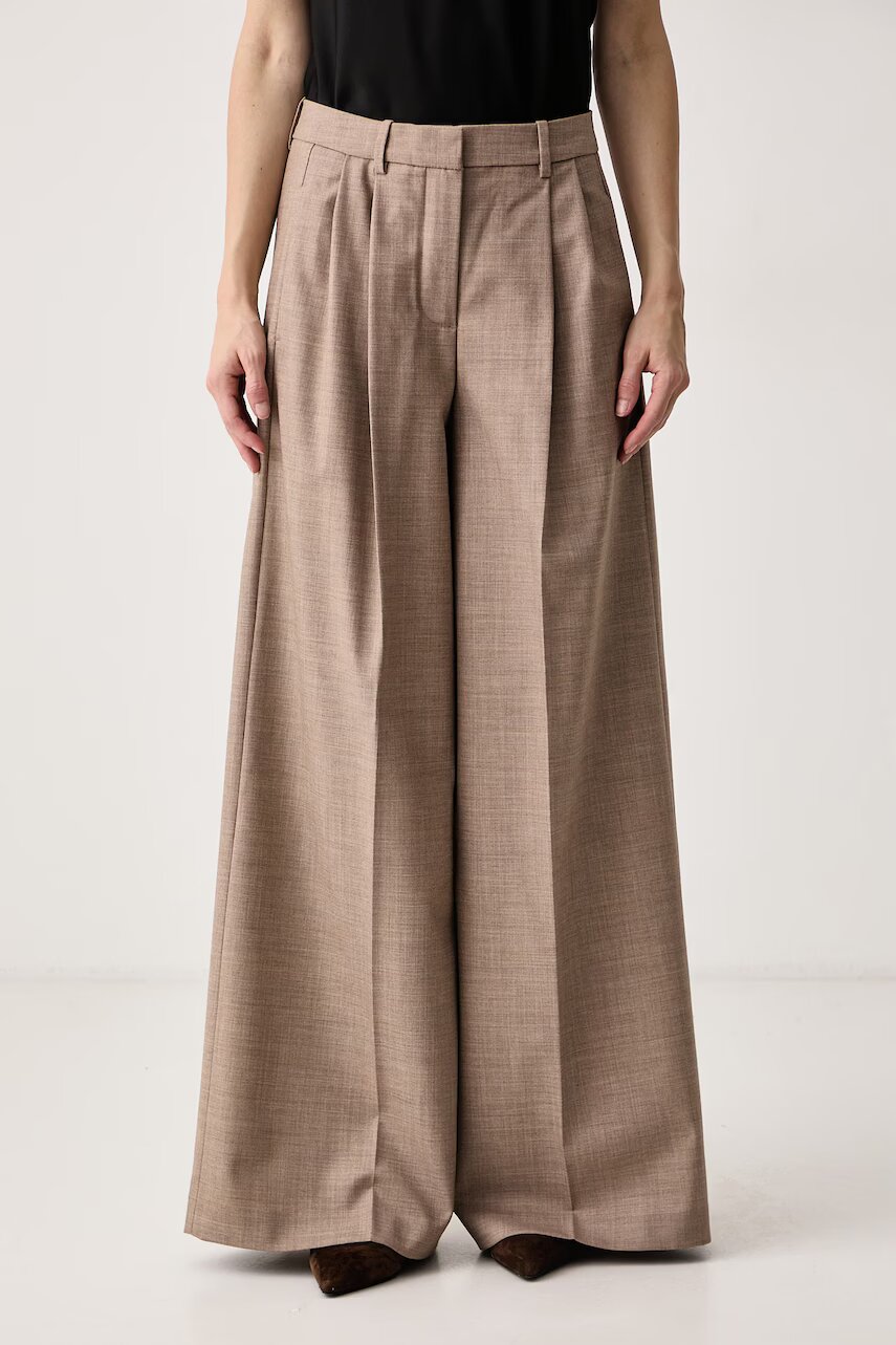 Guess pantaloni pentru femei cu lână x LEONIE HANNE