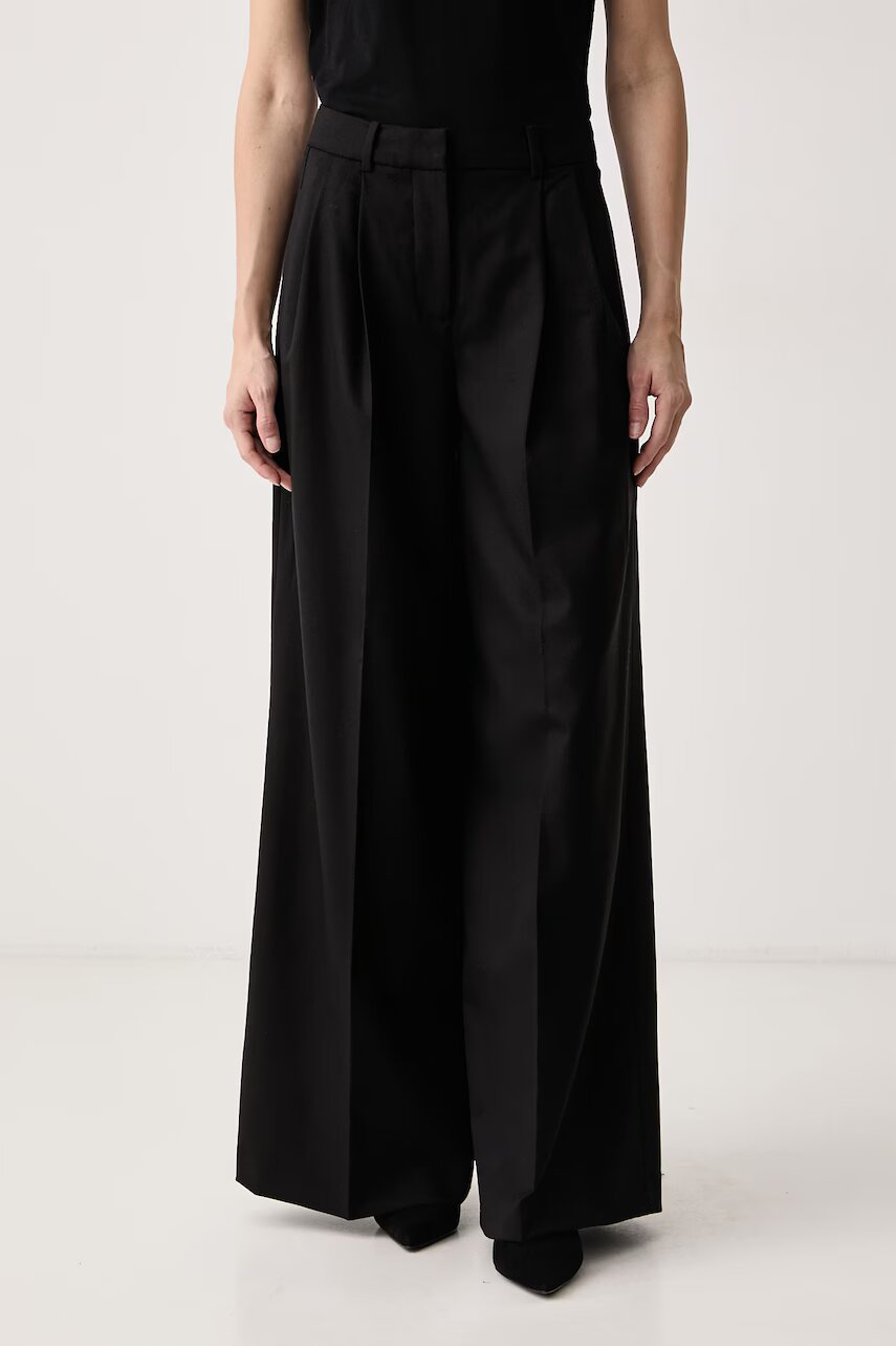 Guess pantaloni pentru femei cu lână x LEONIE HANNE