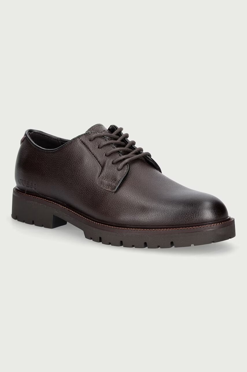 Guess pantofi pentru bărbați din piele BRYNDON