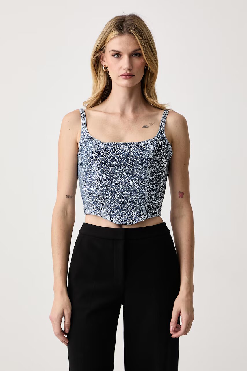 Guess top pentru femei din denim GALA