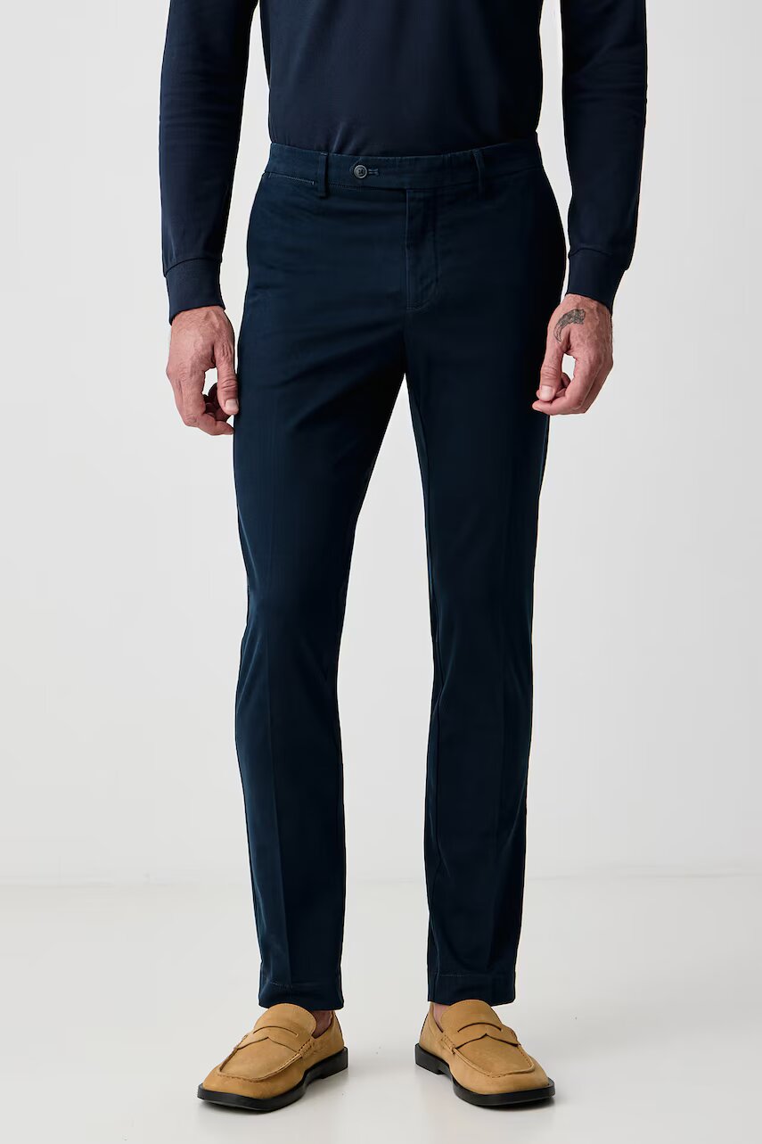 Hackett London pantaloni chinos pentru bărbați din bumbac cu elastan