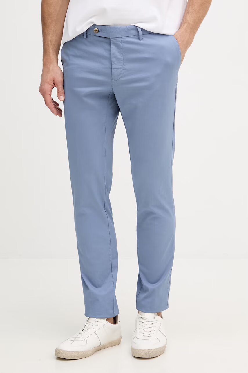 Hackett London pantaloni slim fit pentru bărbați din bumbac cu elastan