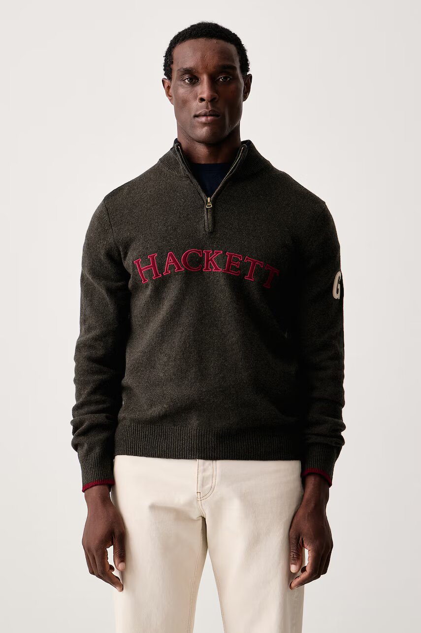 Hackett London pulover pentru bărbați din lână merino