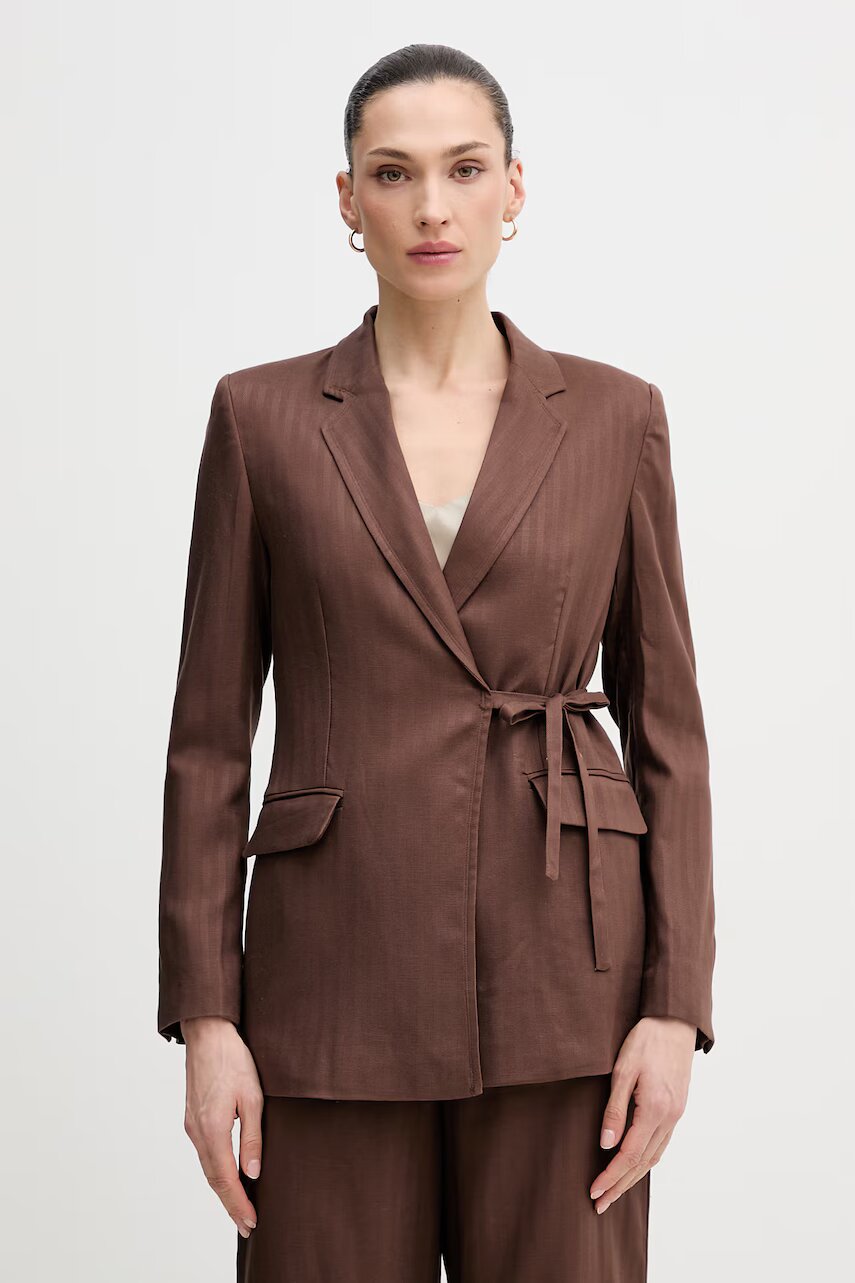 Hoss Intropia blazer din amestec de in