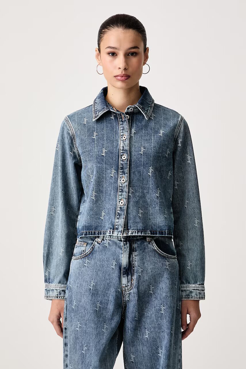 HUGO Blue cămașă de damă din denim Glamori_B
