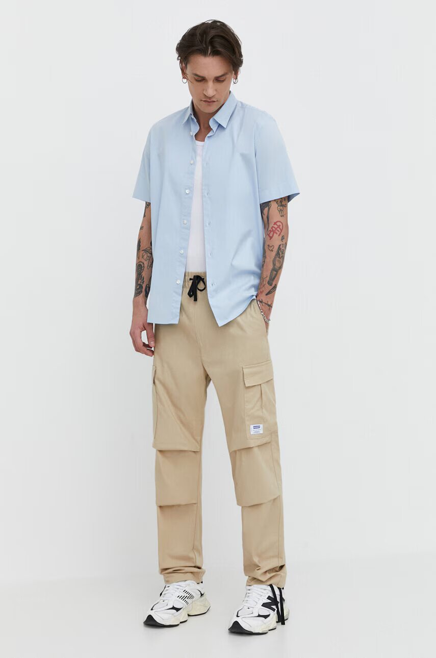 HUGO Blue pantaloni de bumbac