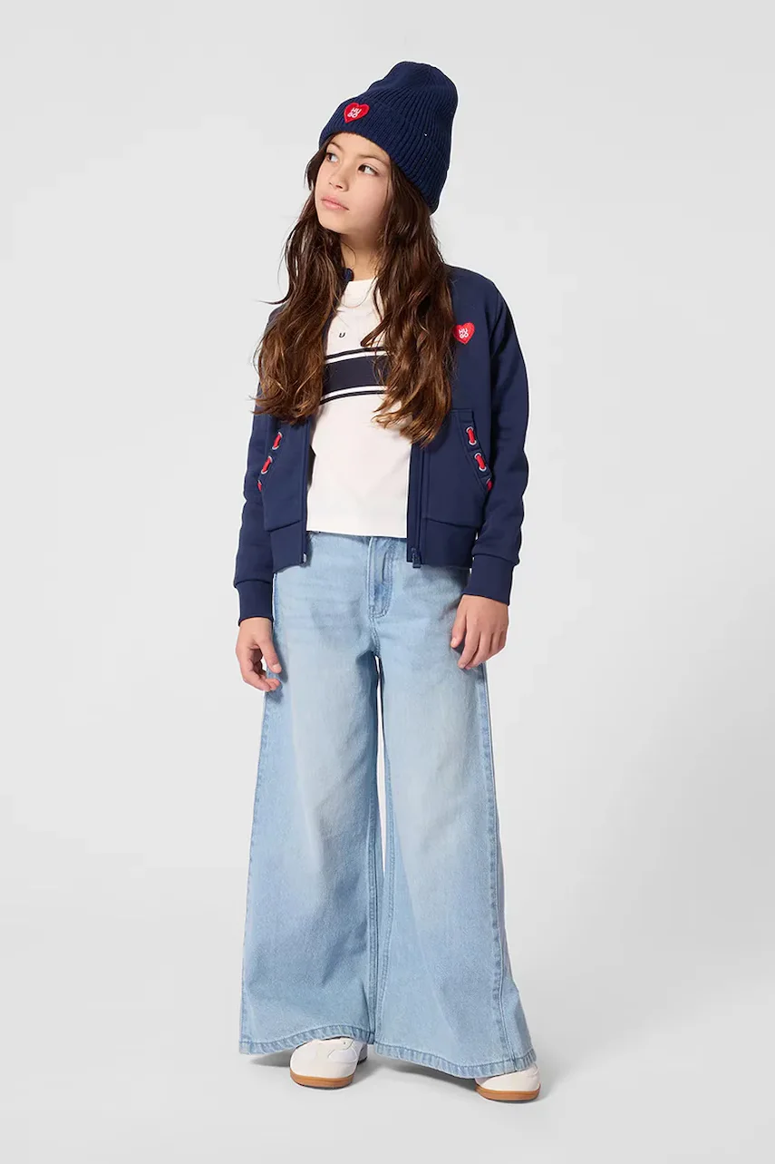 HUGO blugi wide leg pentru copii