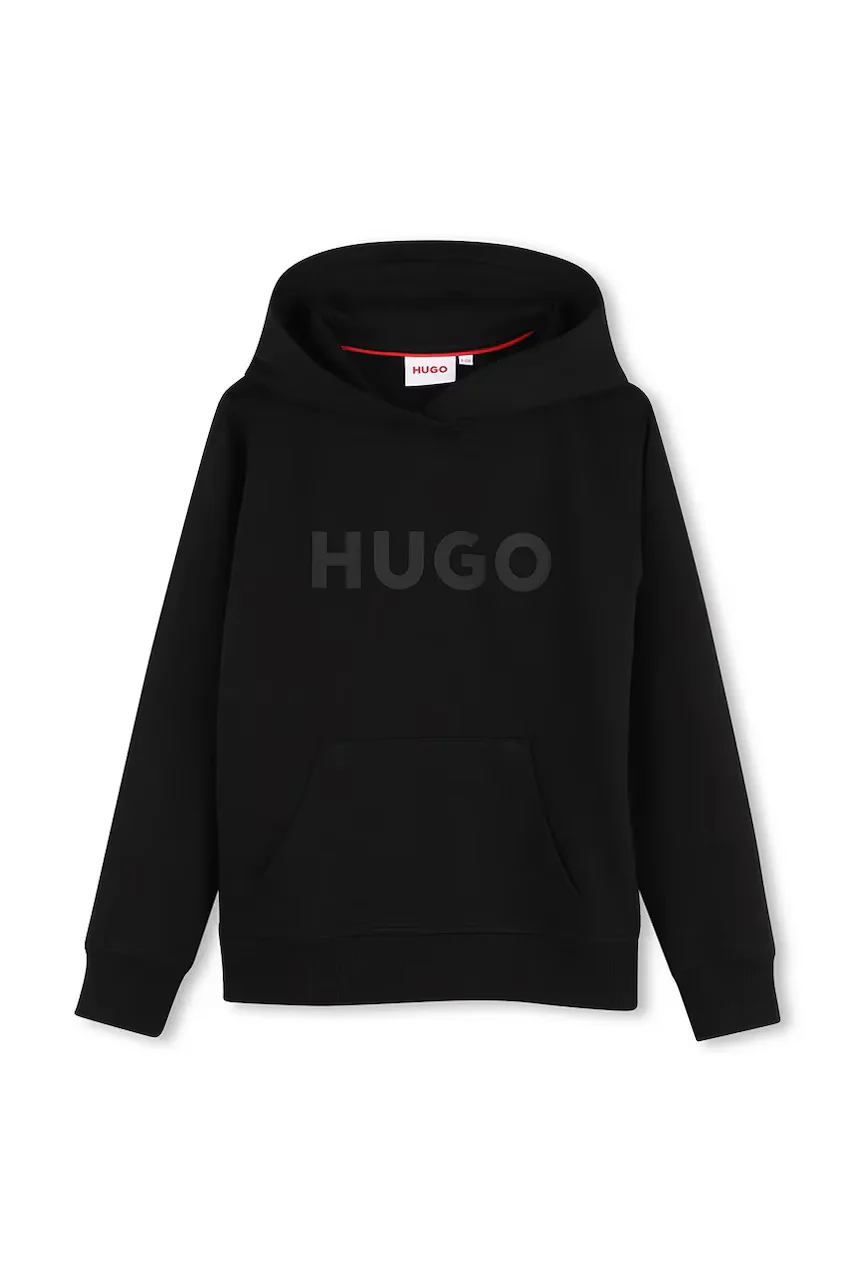 HUGO hanorac cu glugă pentru copii cu bumbac