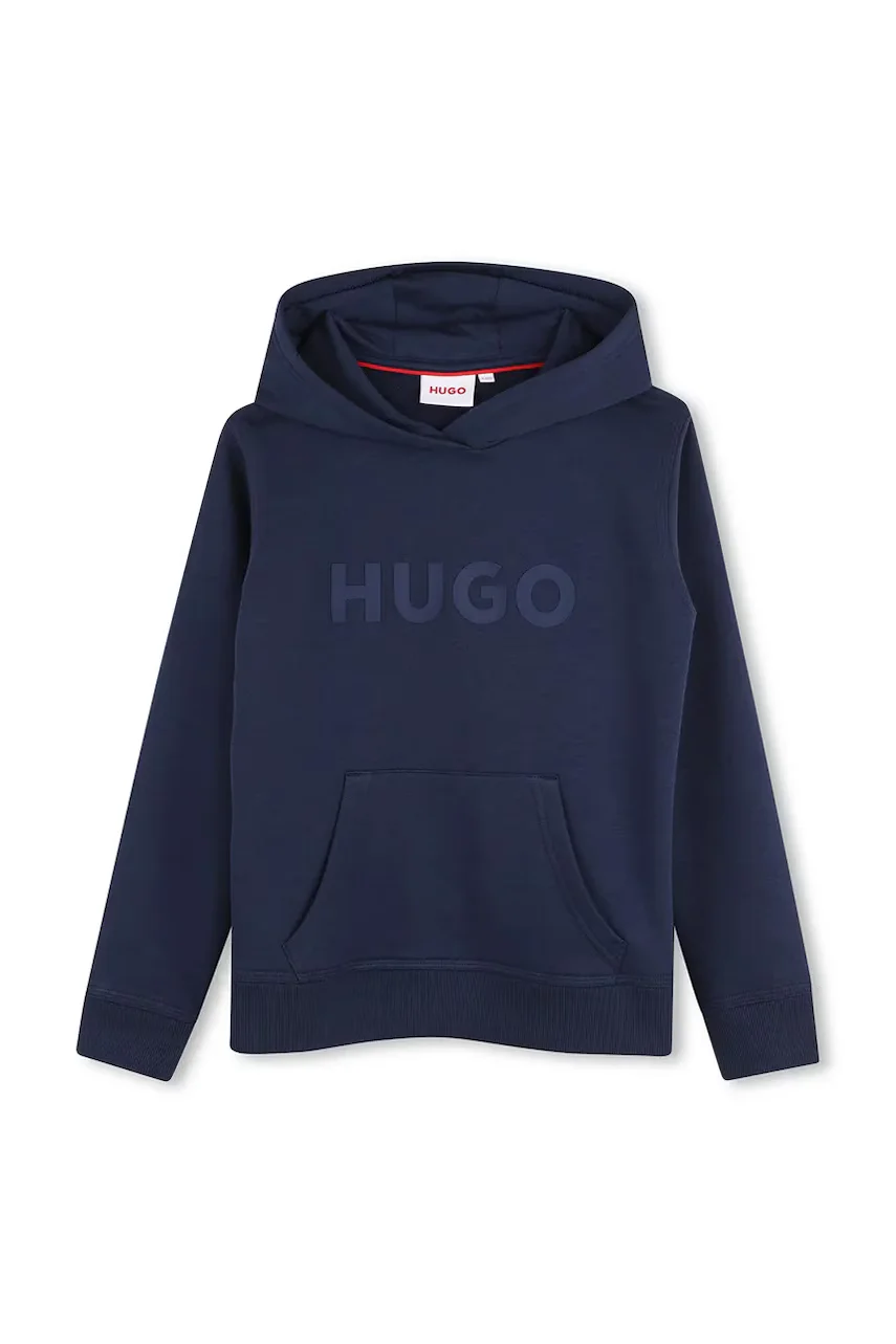 HUGO hanorac cu glugă pentru copii cu bumbac