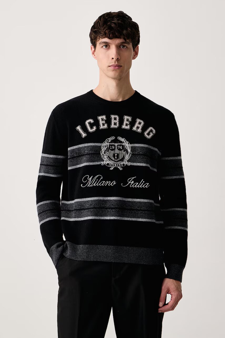 Iceberg pulover pentru bărbați din lână