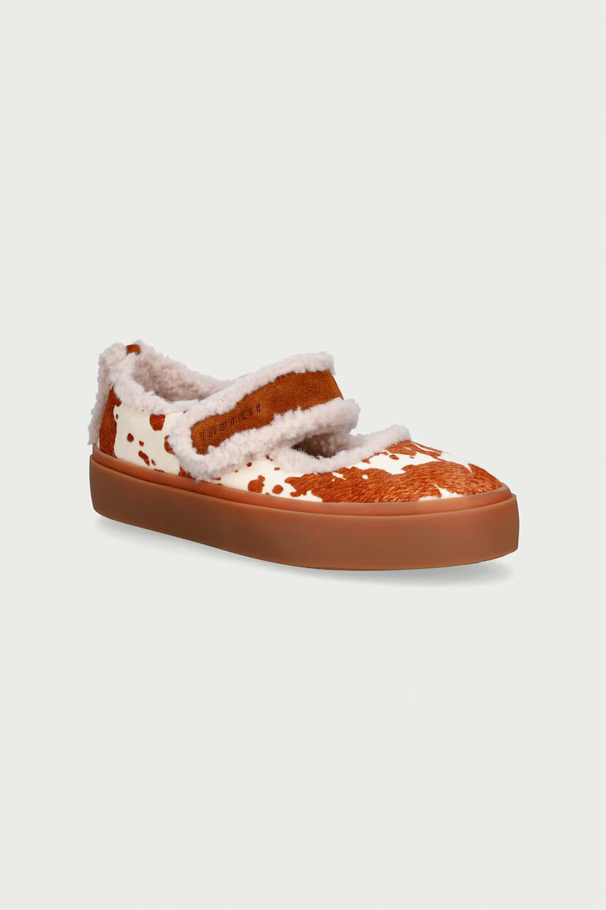 Inuikii pantofi pentru copii din piele SHEARLING M.J. COW SUEDE
