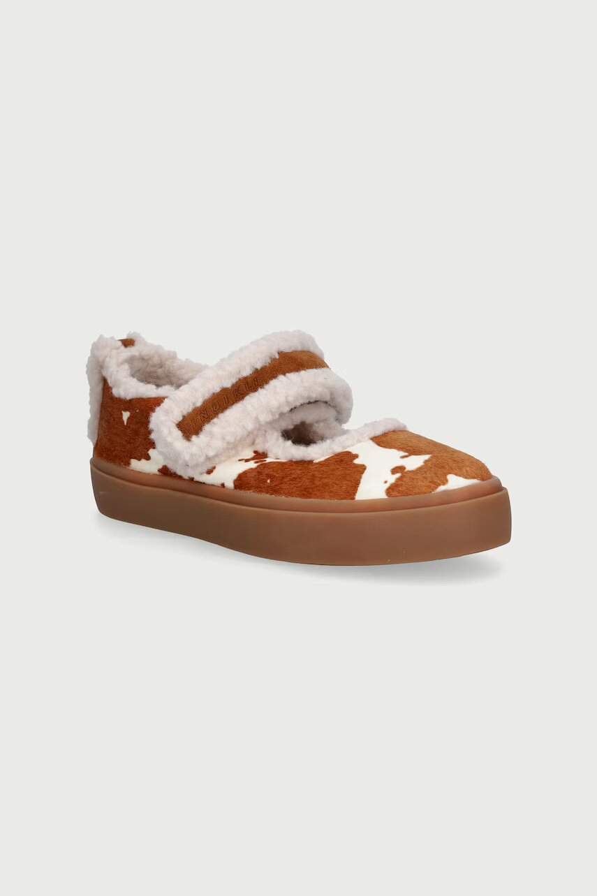 Inuikii pantofi pentru copii din piele SHEARLING M.J. COW SUEDE