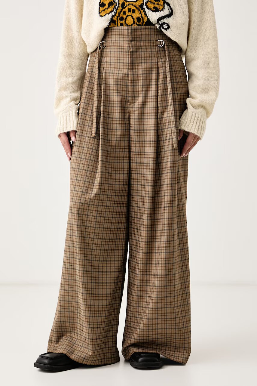 Isabelle Blanche pantaloni wide leg pentru femei
