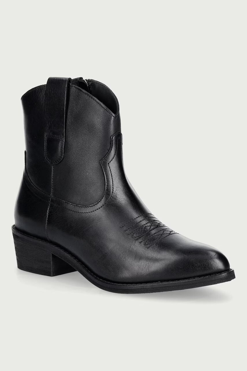 Jonak cizme cowboy pentru femei din piele TALY CUIR GRAINE