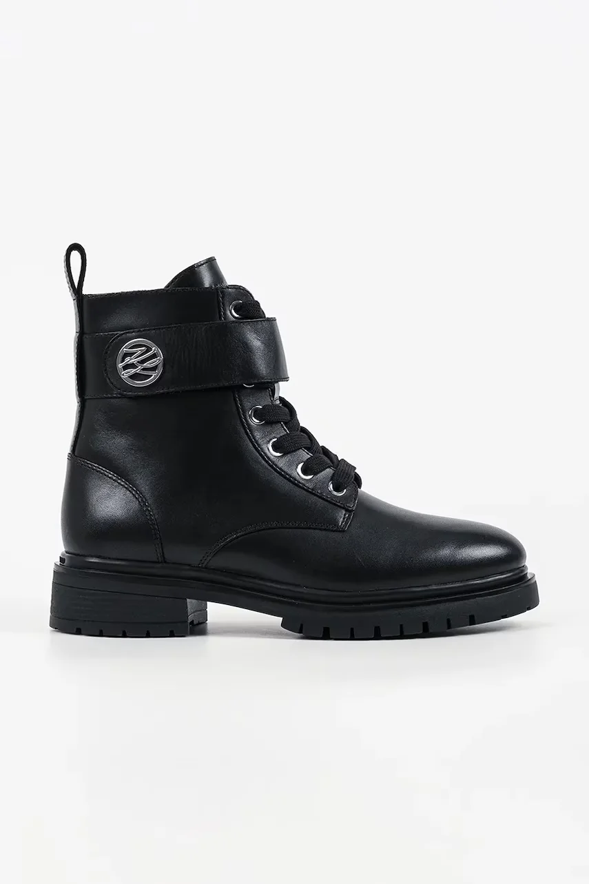 Karl Lagerfeld botine pentru femei din piele Binky
