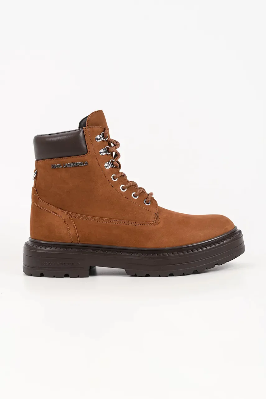 Karl Lagerfeld ghete de drumeție pentru bărbați din nubuck Miles