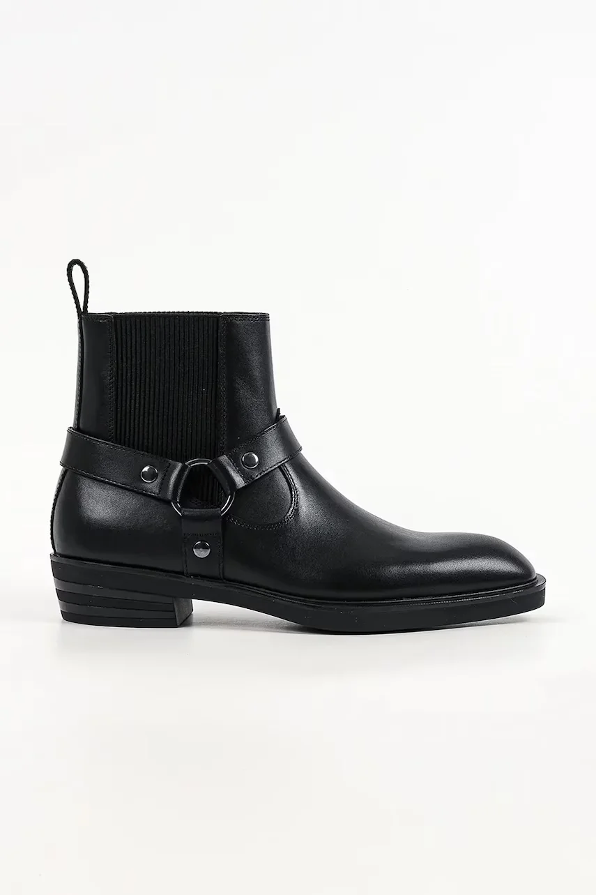 Karl Lagerfeld ghete scurte pentru bărbați din piele Dallas