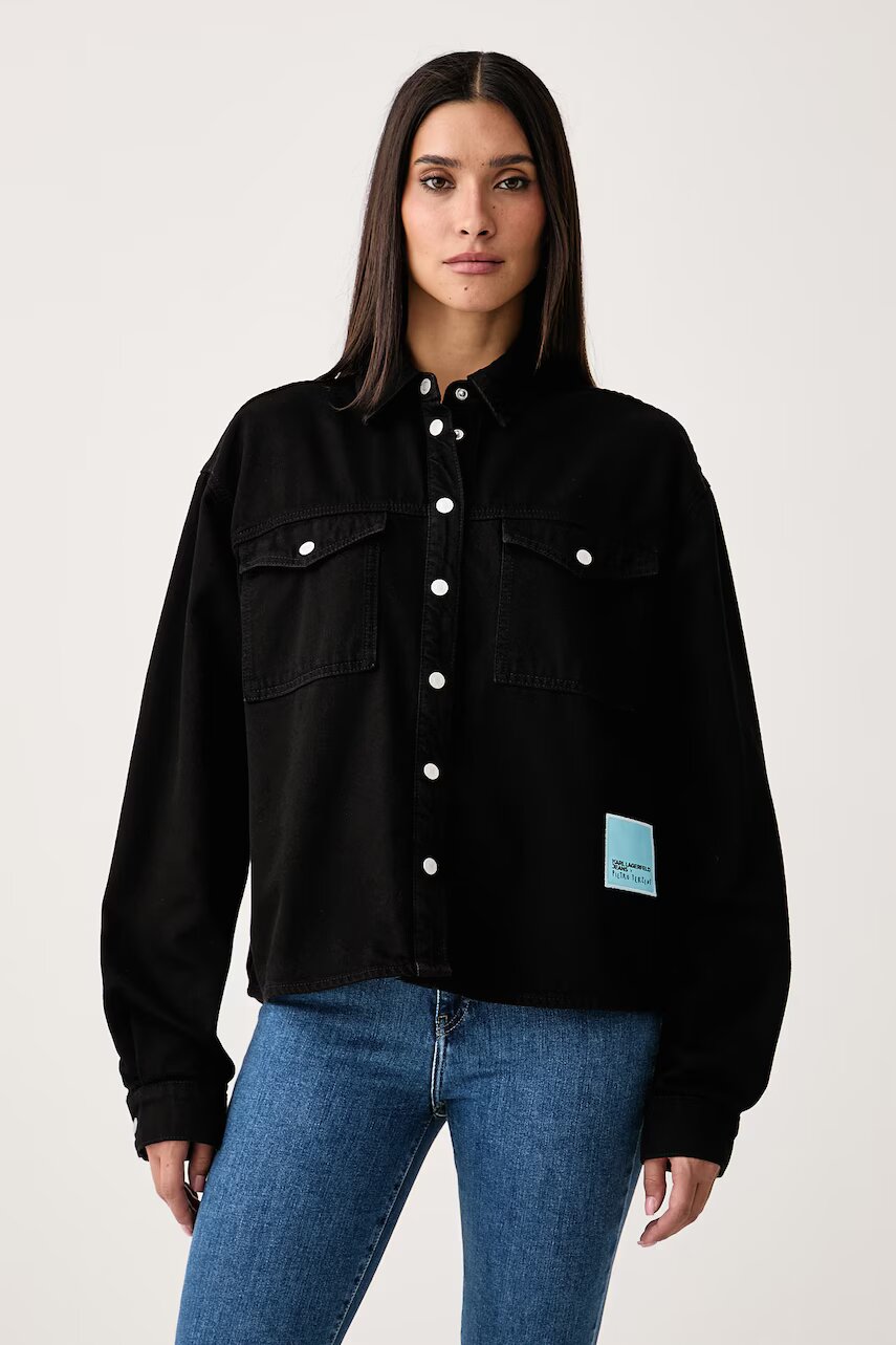 Karl Lagerfeld Jeans cămașă de damă din denim x Pietro Terzini