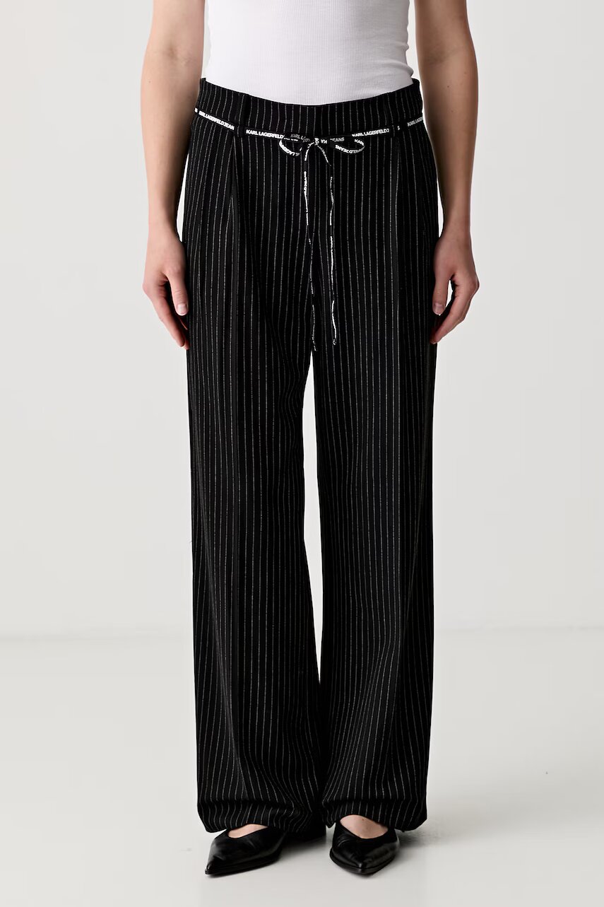 Karl Lagerfeld Jeans pantaloni pentru femei cu vâscoză