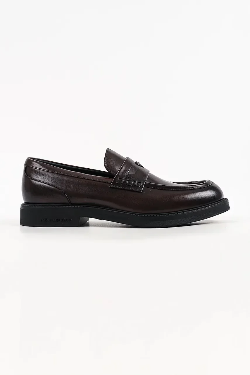 Karl Lagerfeld loafers slip-on pentru bărbați din piele Kai