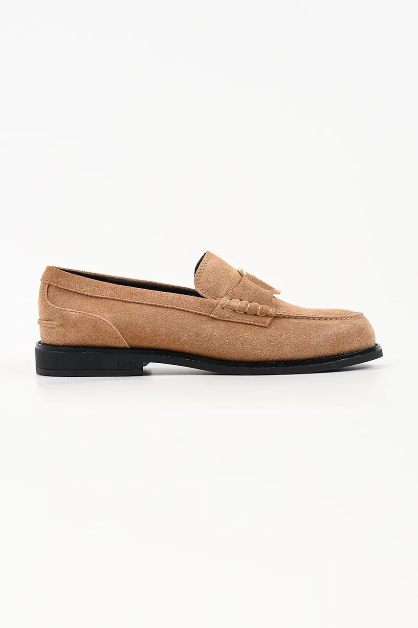 Karl Lagerfeld loafers slip-on pentru femei din piele întoarsă Mia