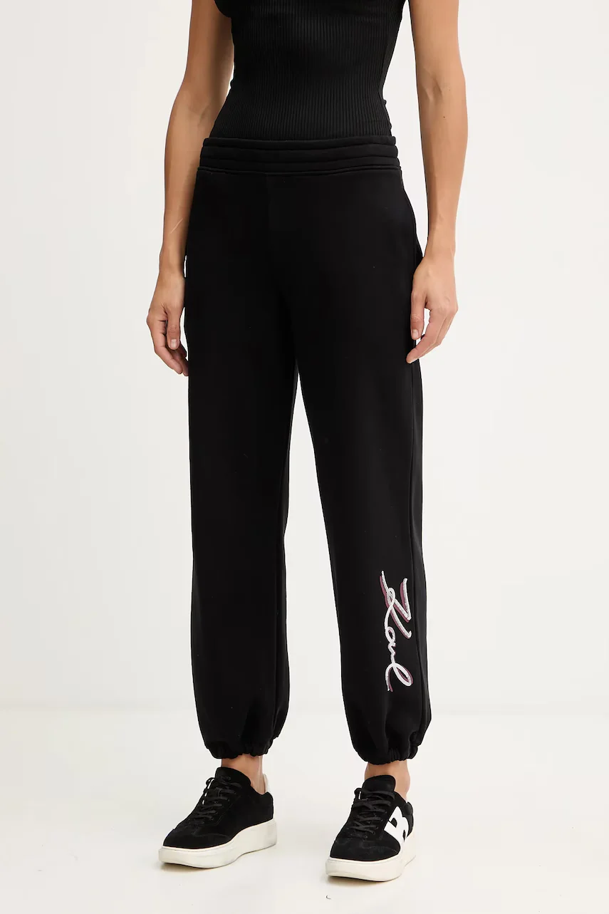 Karl Lagerfeld pantaloni de trening din bumbac