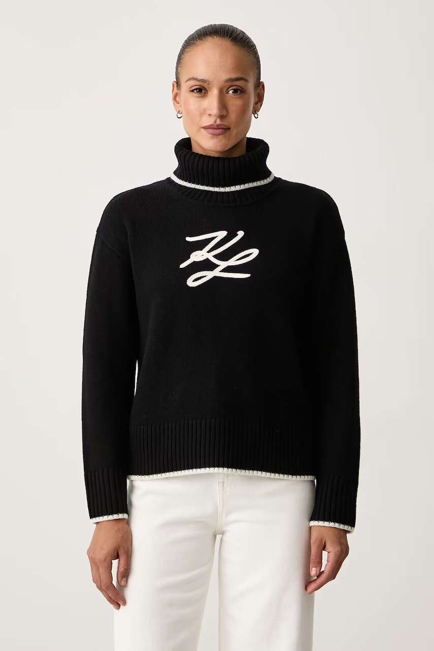 Karl Lagerfeld pulover pentru femei cu lână
