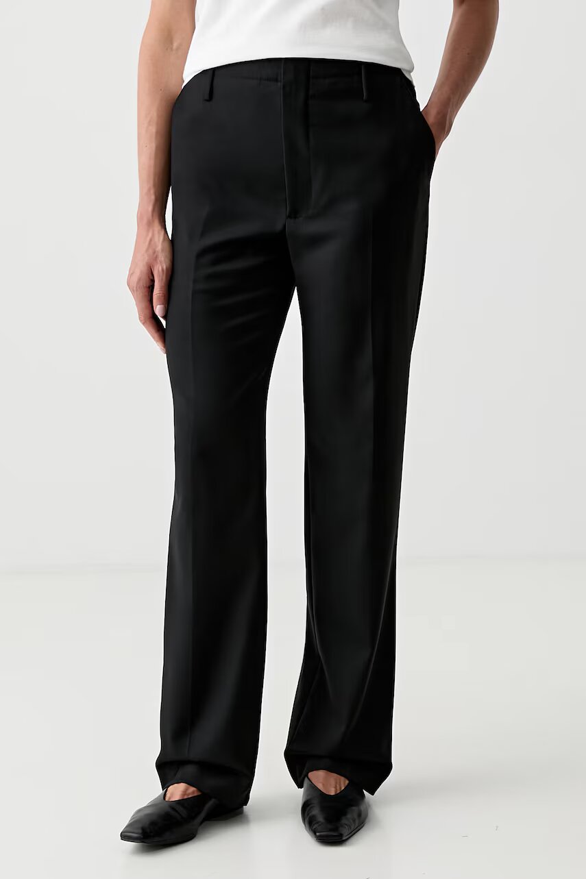 Kenzo pantaloni pentru femei din lână